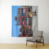 Kar met dozen in Venetië Wandkleed (In situ)