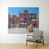Kar met dozen in Venetië Wandkleed (In Situ (horizontaal))