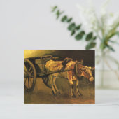 Kar met rode en witte os (Vincent van Gogh) Briefkaart (Staand voorkant)