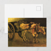 Kar met rode en witte os (Vincent van Gogh) Briefkaart (Voorkant / Achterkant)