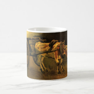 Kar met rode en witte os (Vincent van Gogh) Koffiemok