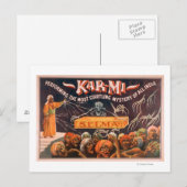 Kar-mi "The most Startling Mystery of All India" Briefkaart (Voorkant / Achterkant)