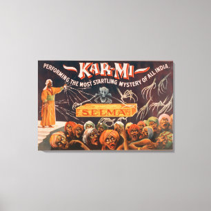 Kar-mi "The most Startling Mystery of All India" Canvas Afdruk