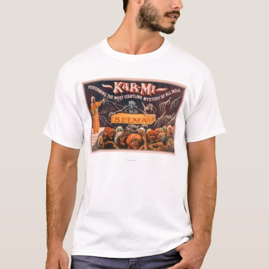 Kar-mi "The most Startling Mystery of All India" T-shirt (Voorkant)