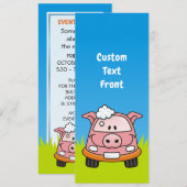 Kar Wash Pig Kaart (Voorkant / Achterkant)