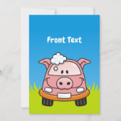 Kar Wash Pig Kaart (Voorkant)