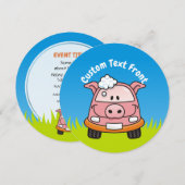 Kar Wash Pig Kaart (Voorkant / Achterkant)