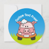 Kar Wash Pig Kaart (Voorkant)