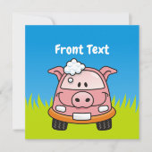 Kar Wash Pig Kaart (Voorkant)