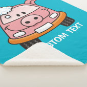 Kar Wash Pig Sherpa Deken (3/4)