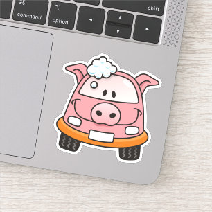 Kar Wash Pig Sticker