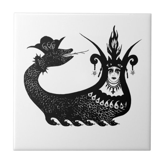 Kara Meran Ceramic Tegel Tegeltje (Voorkant)