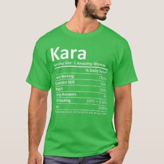 KARA Nutrition Gepersonaliseerde naam leuke kerst T-shirt
