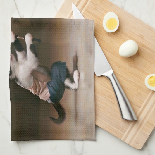 Karaatkatten Theedoek (Quarter Fold)