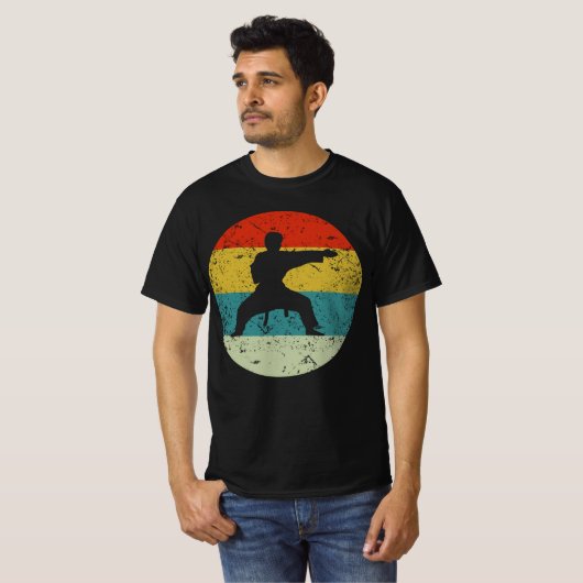karaatretro  silhouette 70s t-shirt (Voorkant volledig)