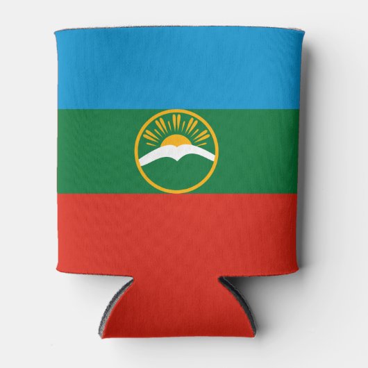 Karachay Cherkessia-vlag Blikjeskoeler (Voorkant)