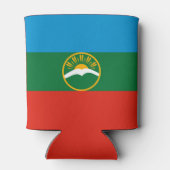 Karachay Cherkessia-vlag Blikjeskoeler (Achterkant)
