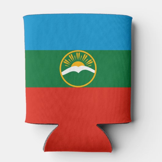 Karachay Cherkessia-vlag Blikjeskoeler (Achterkant)