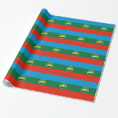 Karachay Cherkessia-vlag Cadeaupapier (Uitgerold)