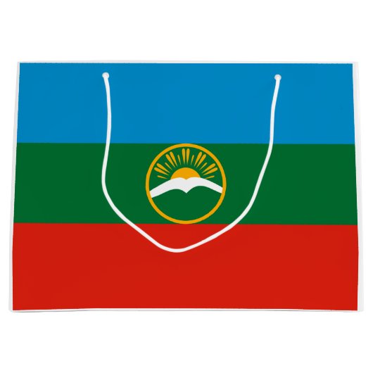 Karachay Cherkessia-vlag Groot Cadeauzakje (Voorkant)