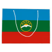 Karachay Cherkessia-vlag Groot Cadeauzakje (Achterkant)