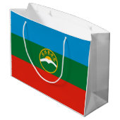 Karachay Cherkessia-vlag Groot Cadeauzakje (Achterkant Gekanteld)