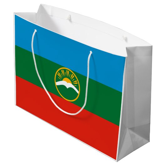 Karachay Cherkessia-vlag Groot Cadeauzakje (Achterkant Gekanteld)