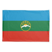 Karachay Cherkessia-vlag Kussensloop (Achterkant)