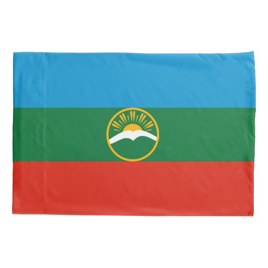 Karachay Cherkessia-vlag Kussensloop (Achterkant)