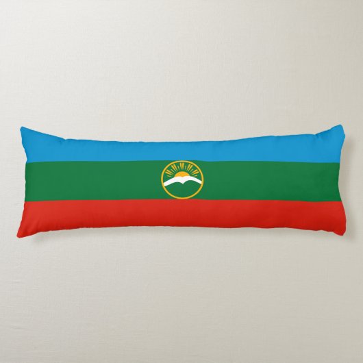 Karachay Cherkessia-vlag Lichaamskussen (Voorkant)