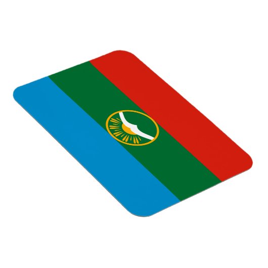 Karachay Cherkessia-vlag Magneet (Rechterzijde)