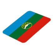 Karachay Cherkessia-vlag Magneet (Linkerzijde)