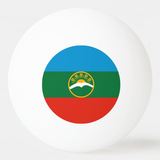 Karachay Cherkessia-vlag Pingpongbal (Voorkant)