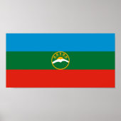 Karachay Cherkessia-vlag Poster (Voorkant)