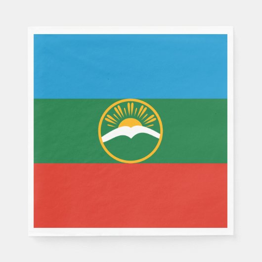 Karachay Cherkessia-vlag Servet (Voorkant)