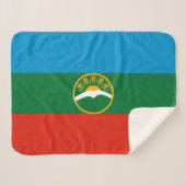 Karachay Cherkessia-vlag Sherpa Deken (Voorkant (horizontaal))