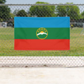 Karachay Cherkessia-vlag Spandoek (Insitu)