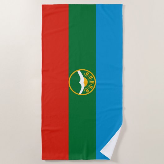 Karachay Cherkessia-vlag Strandlaken (Voorkant)
