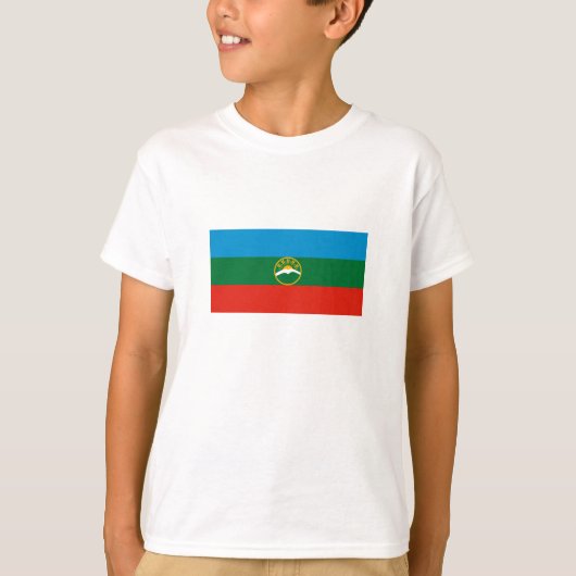 Karachay Cherkessia-vlag T-shirt (Voorkant)