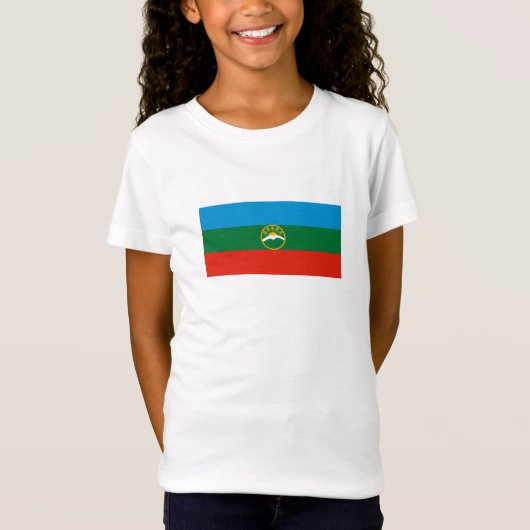 Karachay Cherkessia-vlag T-shirt (Voorkant)