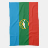 Karachay Cherkessia-vlag Theedoek (Verticaal)