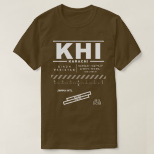 Karachi Jinnah Int'l Airport KHI T-shirt: T-shirt