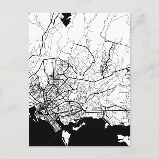 Karachi Pakistan Map Briefkaart (Voorkant)