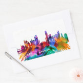 Karachi Pakistan Rechthoekige Sticker (Envelop)