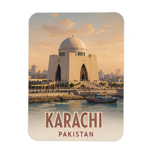 ✈️ Karachi Pakistan Reis Herinneringen 🌊 Magneet