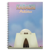 Karachi Pakistan reisposter Notitieboek (Voorkant)