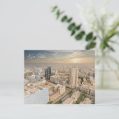  Karachi Pakistan Reizen waterverf retro Briefkaart (Staand voorkant)