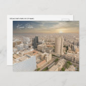  Karachi Pakistan Reizen waterverf retro Briefkaart (Voorkant / Achterkant)