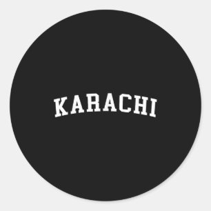 Karachi ronde sticker
