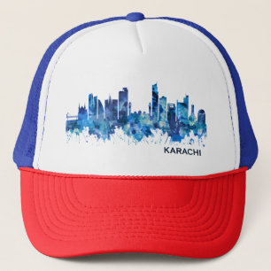 Karachi Skyline Pakistan Blue Trucker Pet